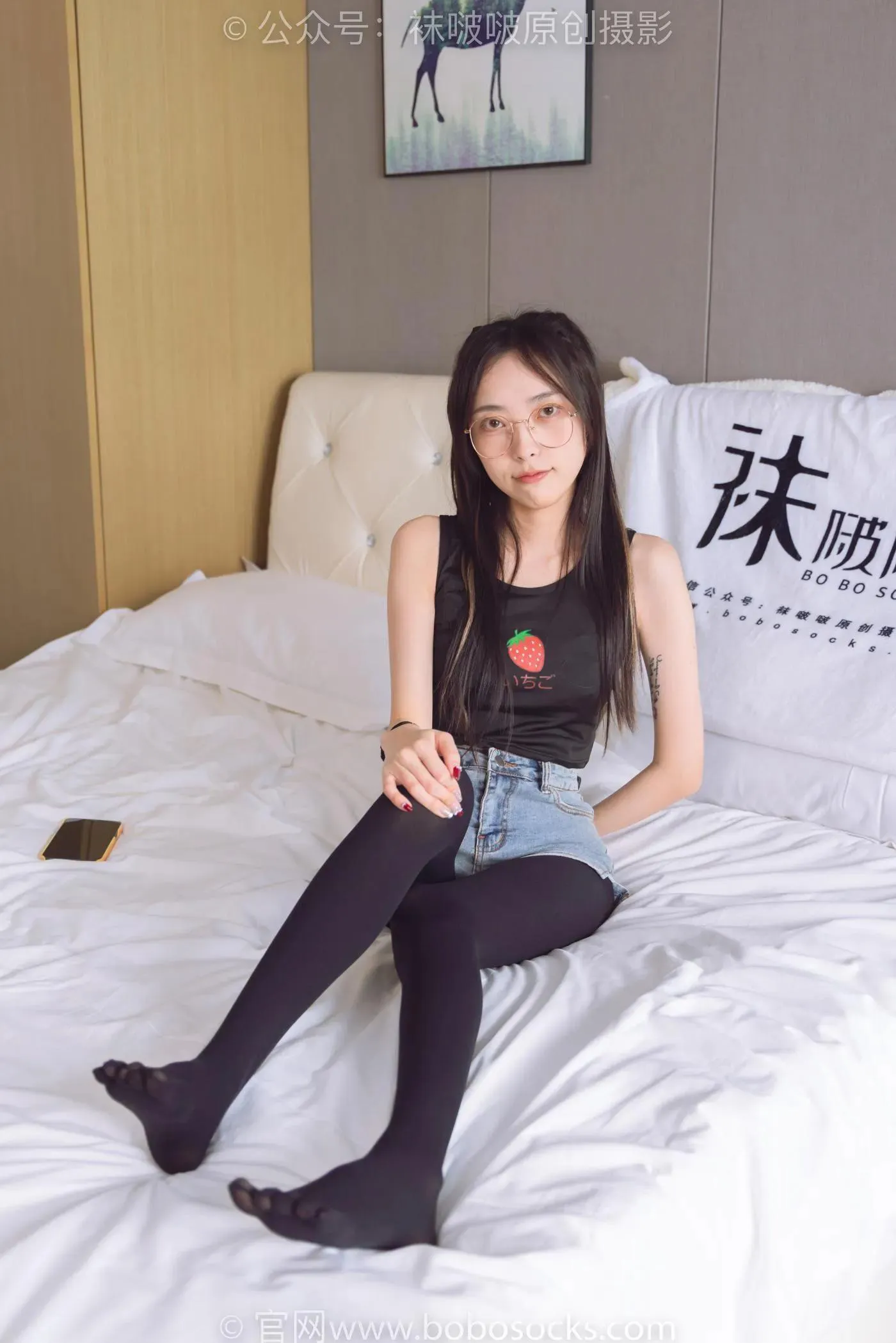 [BoBoSocks袜啵啵]NO.192 稚予-高跟鞋、黑色五指袜 [139P]插图9